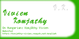 vivien komjathy business card