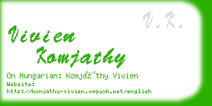 vivien komjathy business card